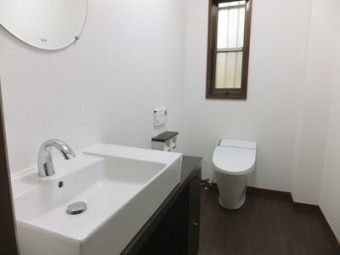 LIXIL サティスとカウンター付洗面器に交換 LIXIL サティスとカウンター付洗面器に交換